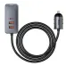 Автомобильное зарядное устройство Baseus Share PPS 2USB+2USB-C with Cigarette Lighter 120w с удлинителем 1.5м Grey, Серый