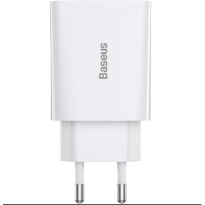 Мережевий зарядний пристрій Baseus Speed Mini 20W White, Білий