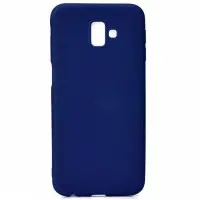 Чехол накладка Soft Touch Samsung J260 Синяя