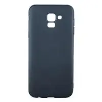Чехол накладка Soft Touch Samsung J600 (J6 2018) Черная