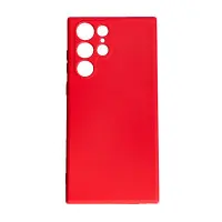 Чехол накладка SMTT Samsung S908 (S22 Ultra) Красная