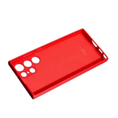 Чехол накладка SMTT Samsung S908 (S22 Ultra) Красная