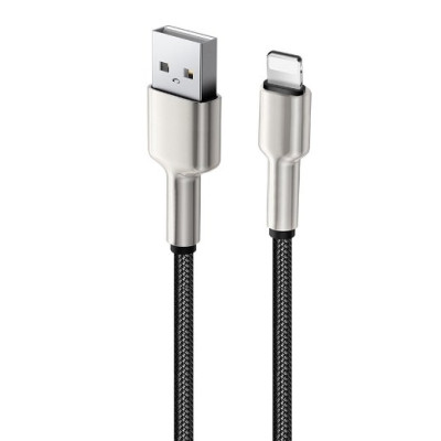 Кабель дата Colorway USB Type A - Lightning 1м Чорний