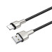 Кабель дата Colorway USB Type A - Lightning 1м Чорний