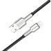 Кабель дата Colorway USB Type A - Lightning 1м Чорний