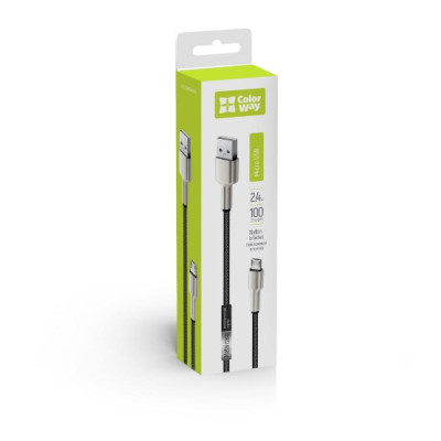 Кабель дата Colorway microUSB 1м Чорний