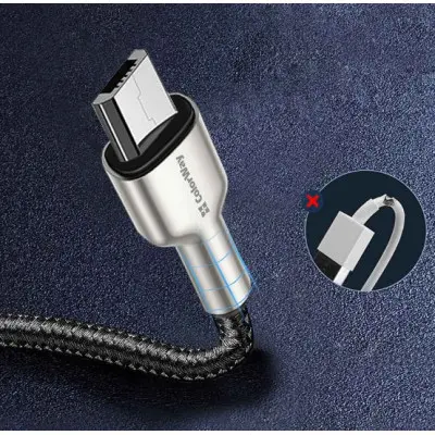 Кабель дата Colorway microUSB 1м Чёрный