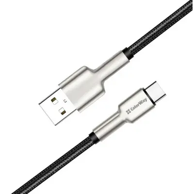 Кабель Colorway Type-C 1м Чорний