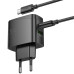 Мережевий зарядний пристрій Hoco CS63A PD65W 1USB-C+1USB-A + Type-C to Type-C Чорний