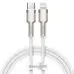 Кабель дата Baseus Cafule Metal Type-C to Lightning 1м Белый