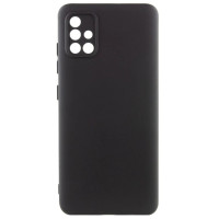 Чехол накладка Getman Liquid Silk Samsung A715 (A71) Черная Чехол накладка Getman Liquid Silk Samsung A715 (A71) Черная