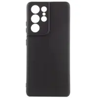 Чехол накладка Getman Liquid Silk Samsung S908 (S22 Ultra) Черная