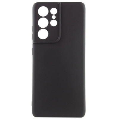 Чехол накладка Getman Liquid Silk Samsung S908 (S22 Ultra) Черная