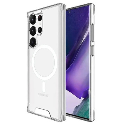 Чохол Накладка Space MagSafe Samsung S938 (S25 Ultra) Прозора
