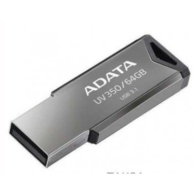 USB 64Gb A-DATA UV350 Серебристая USB 3.2