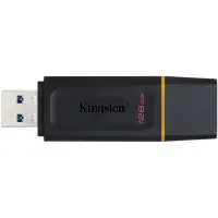 Флеш память USB 128Gb Kingston DT Exodia USB 3.2  Black, Черный/Желтая