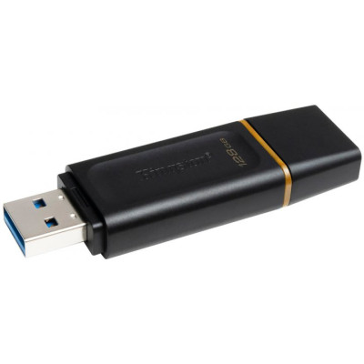 Флеш память USB 128Gb Kingston DT Exodia USB 3.2  Black, Черный/Желтая