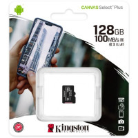 Карта пам\'яті Micro SD 128Gb Kingston Canvas (UHS-1) (R-100Mb/s)