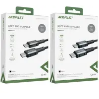 Кабель дата ACEFAST C1-03 Type-C to Type-C 1.2м Чёрный