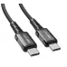 Кабель дата ACEFAST C1-03 Type-C to Type-C 1.2м Чёрный