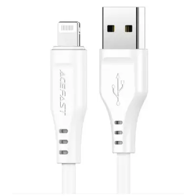 Кабель дата ACEFAST C3-02 Lightning 1.2м Белый Кабель дата ACEFAST C3-02 Lightning 1.2м Белый