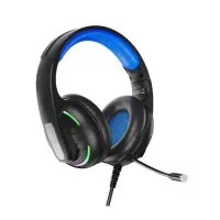 Накладные игровые наушники-гарнитура с микрофоном PC XO GE-09 Black, Черные