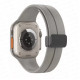Ремешок Galaxy Watch 4/5 Силикон Magic Lock Светло-серый (Starlight)