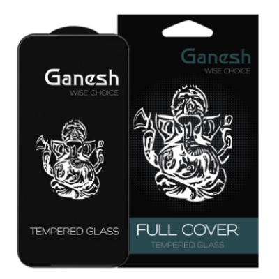 Защитное стекло Ganesh 5D Premium iPhone 14 Pro Max Чёрное