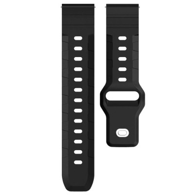 Ремінець Amazfit Bip Універсальний 20мм Defence Силікон Чорний