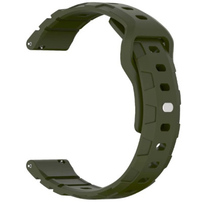 Ремінець Amazfit Bip Універсальний 20мм Defence Силікон Зелений/Dark Olive