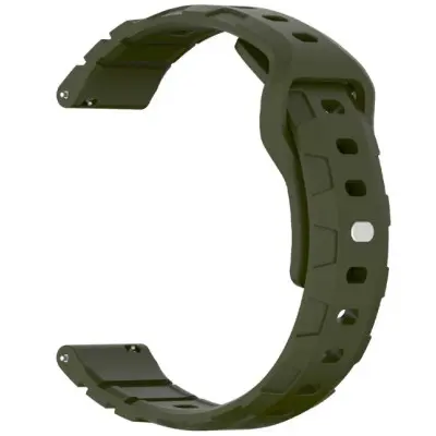 Ремешок Amazfit Bip Универсальный 20мм Defence Силикон Зеленый/Dark Olive
