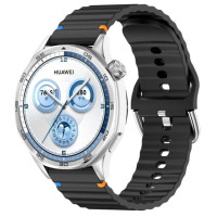 Ремешок Amazfit Bip Универсальный 20мм Wavy Силикон Черный Ремешок Amazfit Bip Универсальный 20мм Wavy Силикон Черный