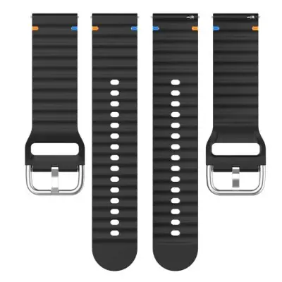 Ремешок Amazfit Bip Универсальный 20мм Wavy Силикон Черный