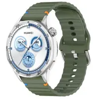 Ремінець Amazfit Bip Універсальний 20мм Wavy Силікон Зелений/ Dark Olive