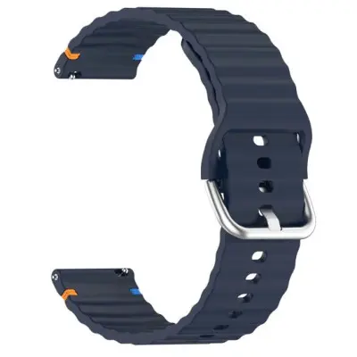 Ремешок Amazfit Bip Универсальный 20мм Wavy Силикон Темно-синий