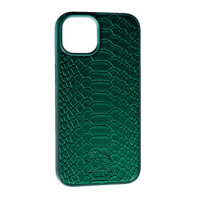 Чехол накладка Santa Barbara Snake iPhone 13 Зеленая