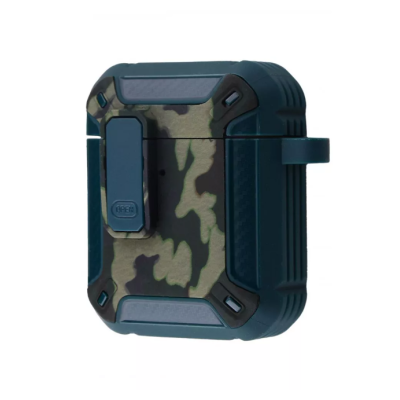 Чохол для навушників AirPods 1/2 Camo Зелений