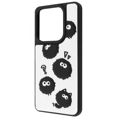 Накладка WAVE Doodle Xiaomi Note 14 4G Black fluffy