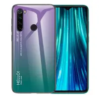 Чохол накладка Glass Gradient HELLO Xiaomi Mi 9 Lite Фіалкова (Уцінка)