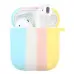 Чохол для AirPods 1/2 Colorfull Блакитний/Жовтий