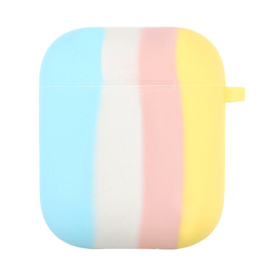 Чохол для AirPods 1/2 Colorfull Голубой/Желтый