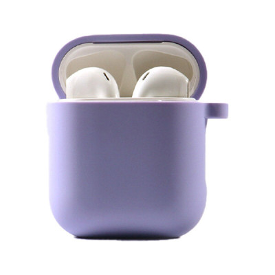 Чохол для навушників AirPods 1/2 Microfiber Бузковий/Lilac Pride