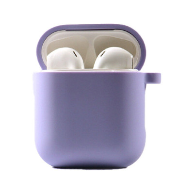 Чехол для наушников AirPods 1/2 Microfiber Сиреневый/Lilac Pride