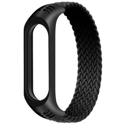 Ремешок Mono Mi Band 3/4/5/6 L Тканевый Черный