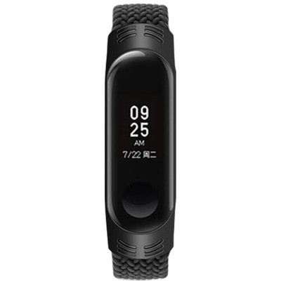 Ремешок Mono Mi Band 3/4/5/6 L Тканевый Черный