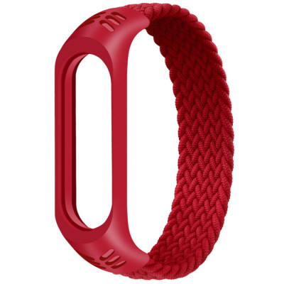 Ремешок Mono Mi Band 3/4/5/6 M Тканевый Красный
