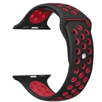 Ремешок Amazfit Bip Универсальный 20мм Nike Sport Черный/Красный Ремешок Amazfit Bip Универсальный 20мм Nike Sport Черный/Красный