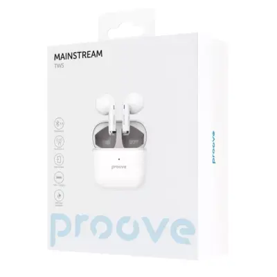 Безпровідні навушники Proove Mainstream White, Білі Безпровідні навушники Proove Mainstream White, Білі