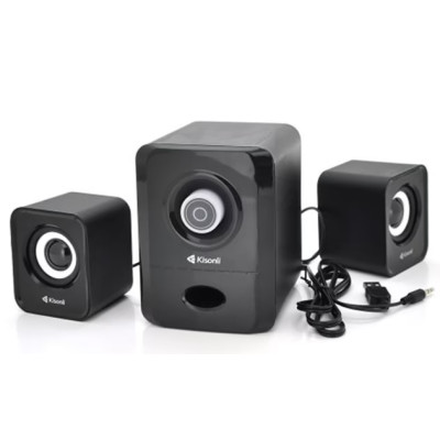 Колонка компьютерная 2.0 Kisonli U-2900 Black, Черная