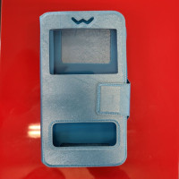 Чохол-книжка Універсальна 5.2"-5.5" Синя (2 вікна)